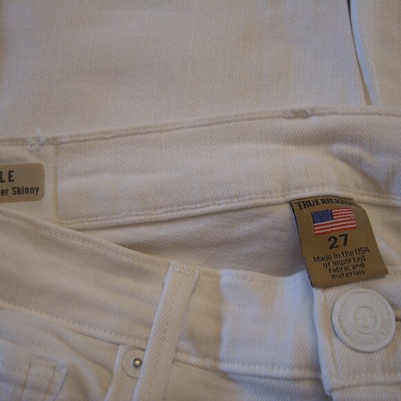 Like New Excellent Condition True Religion Women Jeans sz 27 Made in USA - Picture 3 of 4